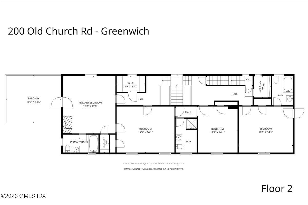200 Old Church Road Greenwich, CT 06830 - Photo 22 of 24 Floor Plan 2nd Flr