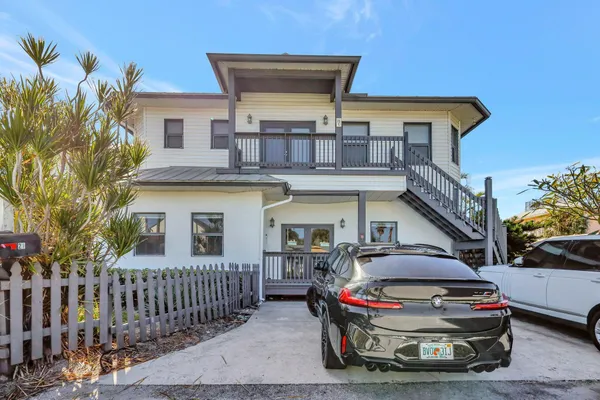 a car parked in front of house