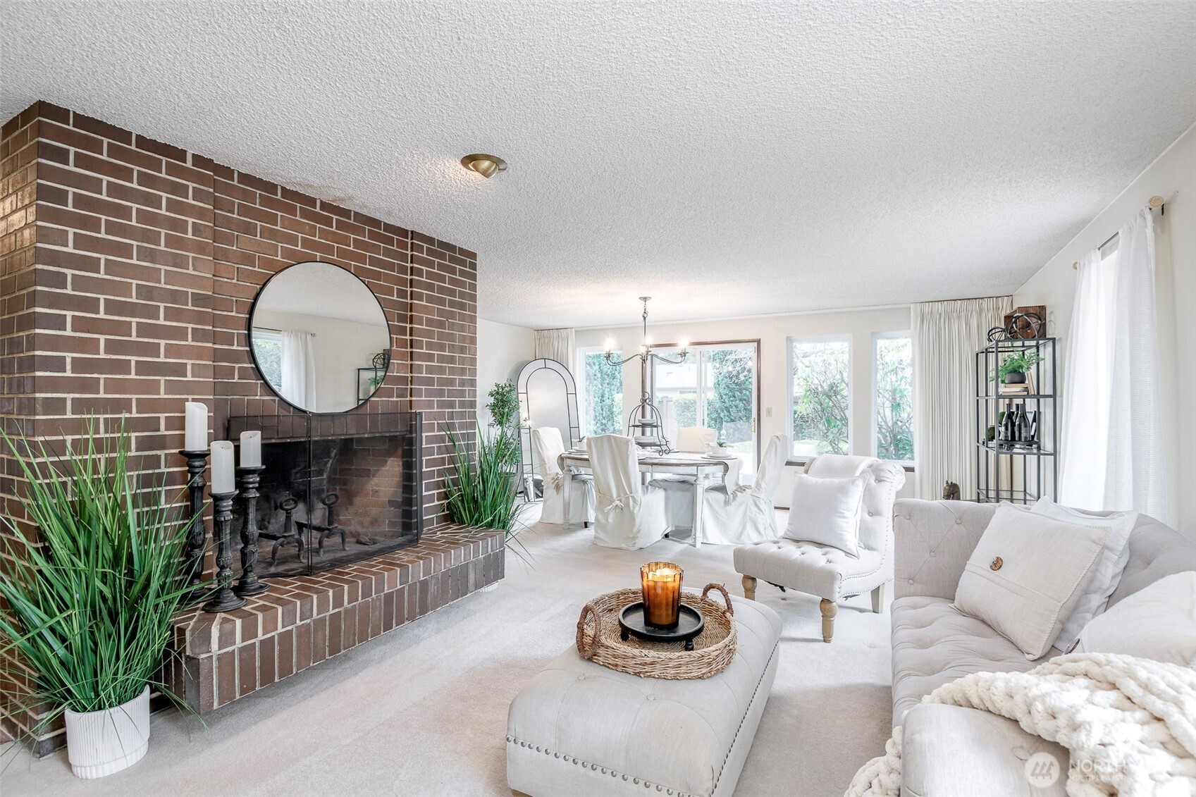 61 Bonney Street Steilacoom, WA 98388 - Photo 3 of 34 a living room with furniture and a large window