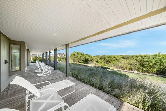 a view of a roof deck