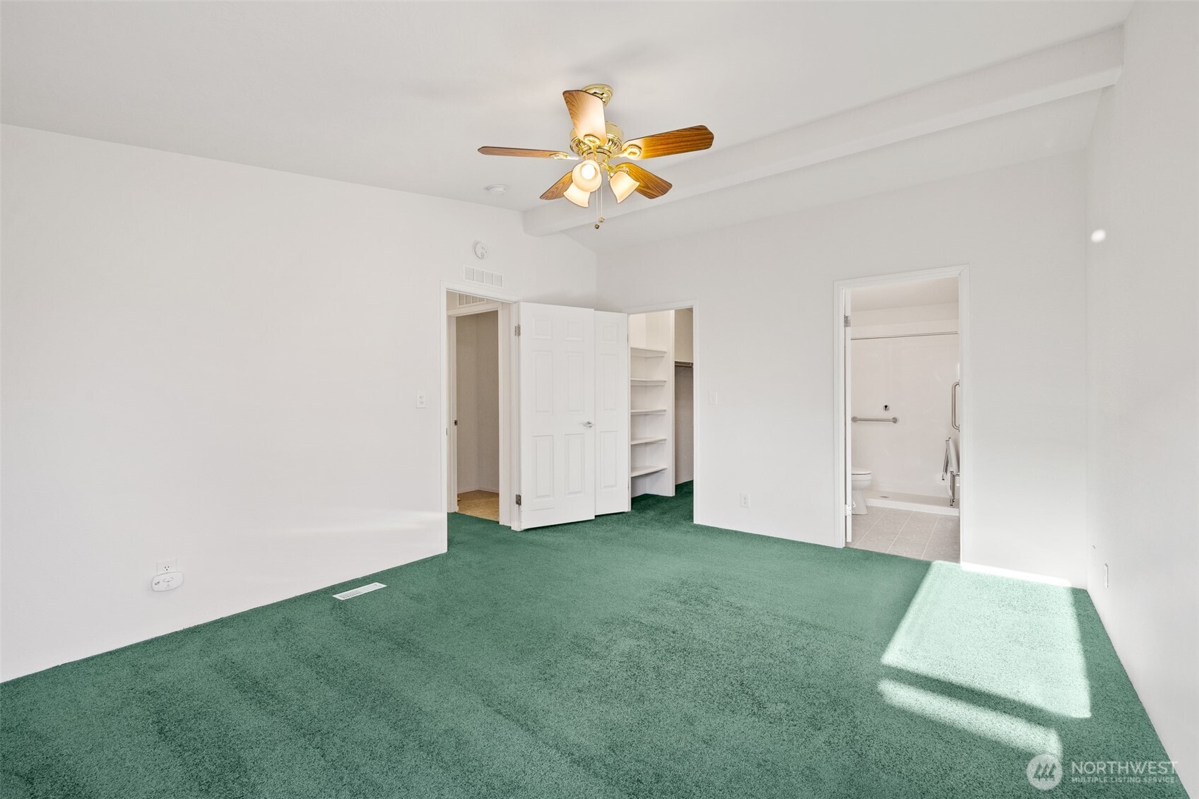 507 North 7th Avenue Sequim, WA 98382 - Photo 17 of 40 a view of a room with a window and a ceiling fan