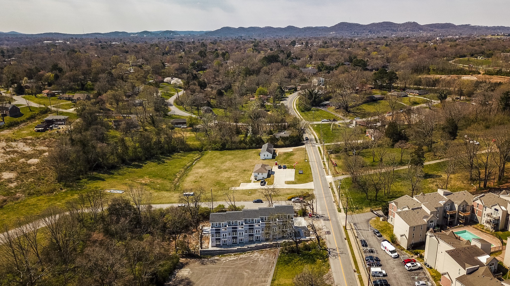 421 Elysian Fields Road, Unit 2 Nashville, TN 37211 - Photo 4 of 22 an aerial view of residential houses with outdoor space