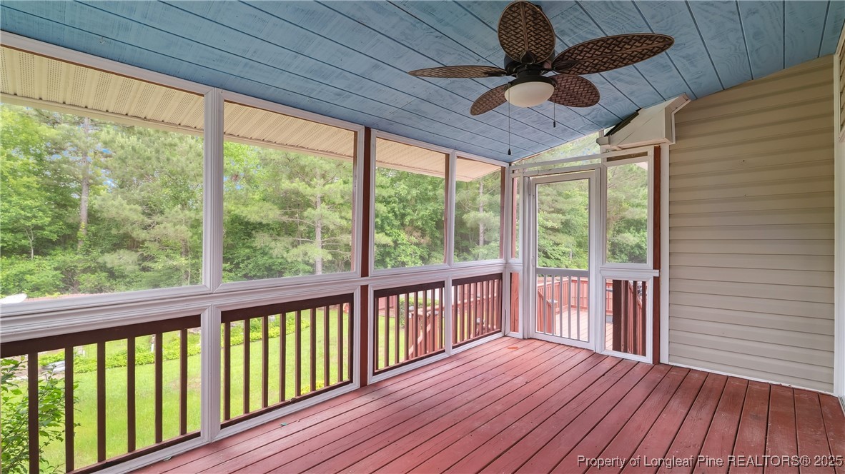 106 Linden Road Cameron, NC 28326 - Photo 39 of 48 a view of a balcony with wooden floor