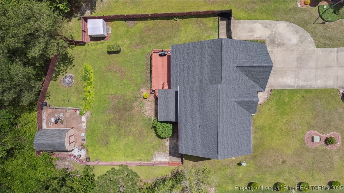 106 Linden Road Cameron, NC 28326 - Photo 44 of 48 an aerial view of a house with swimming pool