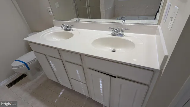 a bathroom with a tub