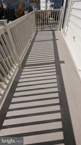 a view of a bathtub in a room