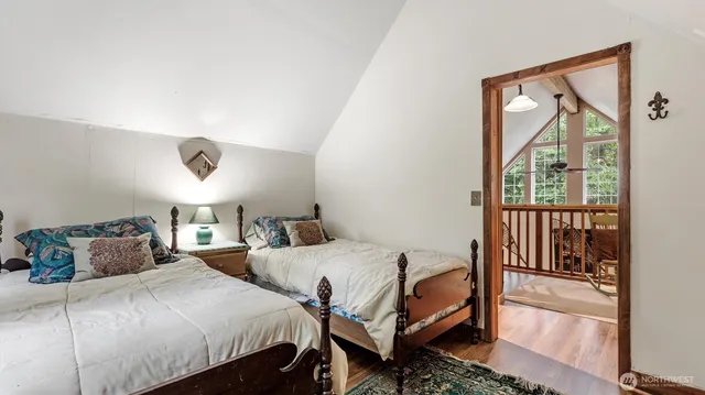 a view of a balcony with lake view