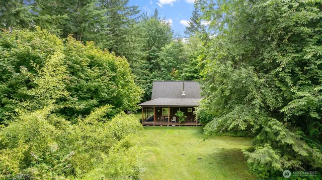 a house view with a garden space