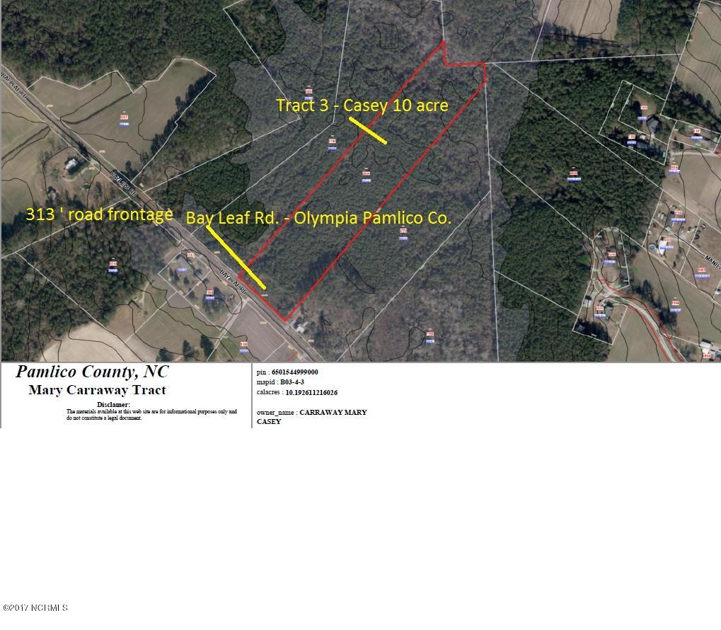 3 Bayleaf Road New Bern, NC 28560 - Photo 1 of 1 Photo Overlay GIS with Highlighted area