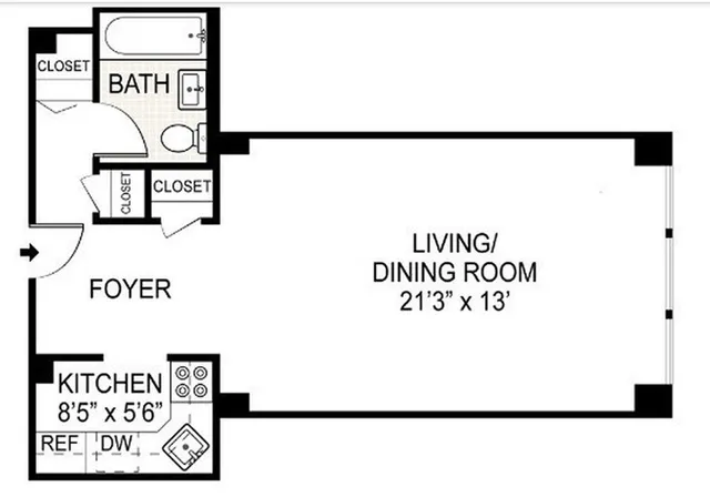 $3,400 | 333 East 46th Street, Unit 4E | Midtown East