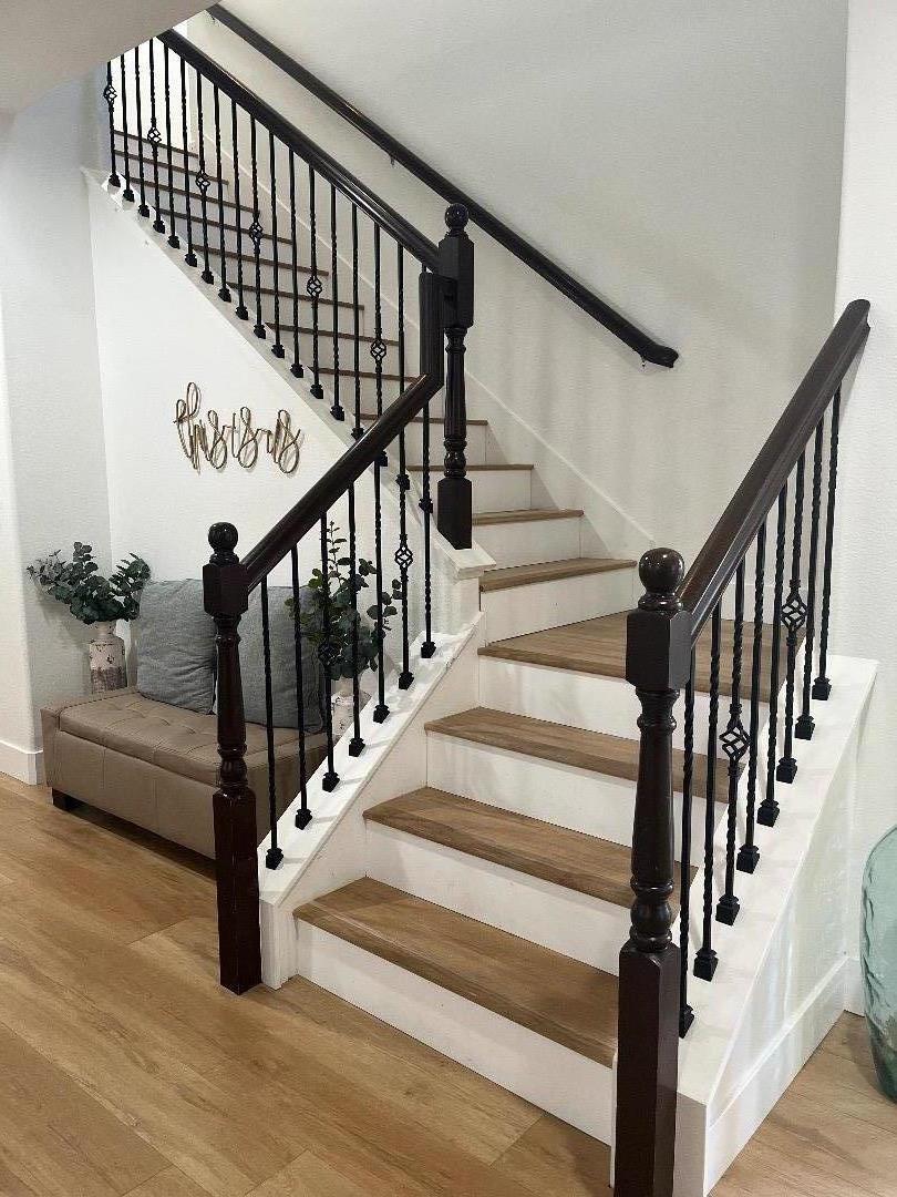 1705 Piazza Drive Salinas, CA 93905 - Photo 17 of 29 a view of entryway with wooden floor and stairs