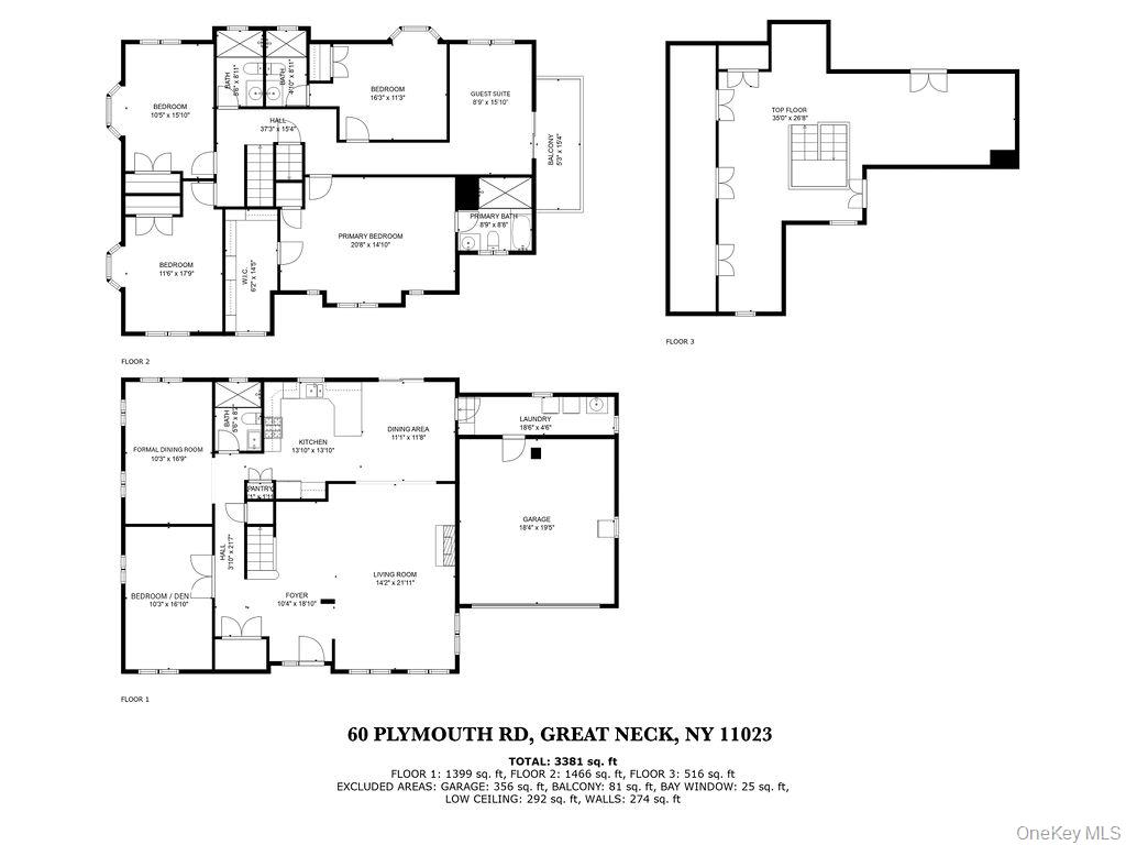 60 Plymouth Road Great Neck, NY 11023 - Photo 34 of 36 View of property floor plan