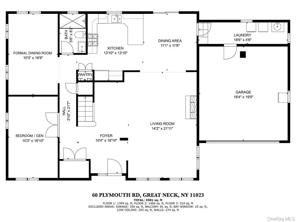 60 Plymouth Road Great Neck, NY 11023 - Photo 35 of 36 View of property floor plan