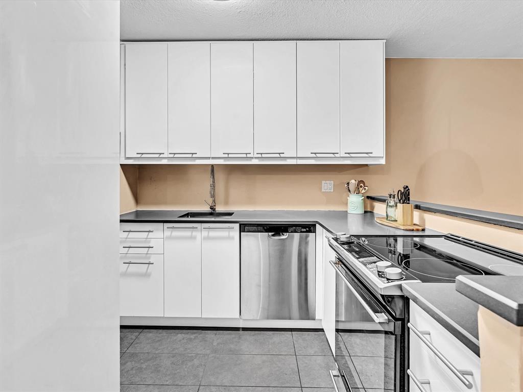 2555 Northeast 11th Street, Unit 610 Fort Lauderdale, FL 33304 - Photo 4 of 33 a kitchen with white cabinets