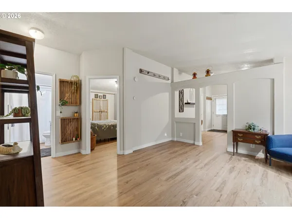 a view interior of a house and wooden floor