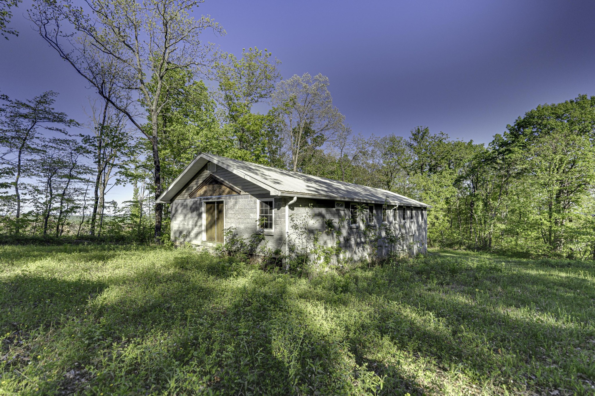 872 Motes Road Spring City, TN 37381 - Photo 19 of 21 a backyard of a house with lots of green space and a fountain