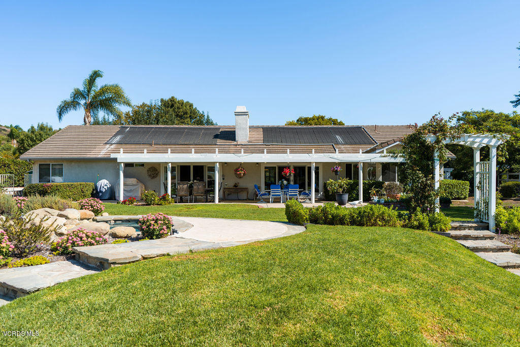 2607 Riata Court Camarillo, CA 93012 - Photo 39 of 54 a front view of house with yard and outdoor seating