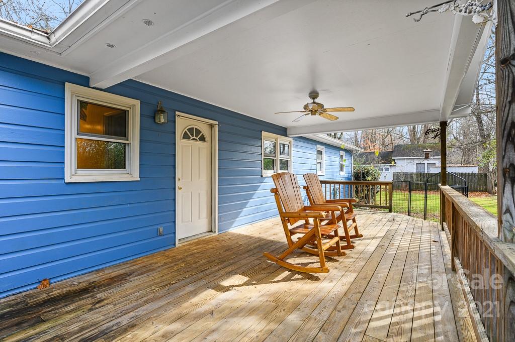 14 Browning Road Waynesville, NC 28786 - Photo 20 of 26 a balcony view with a seating space