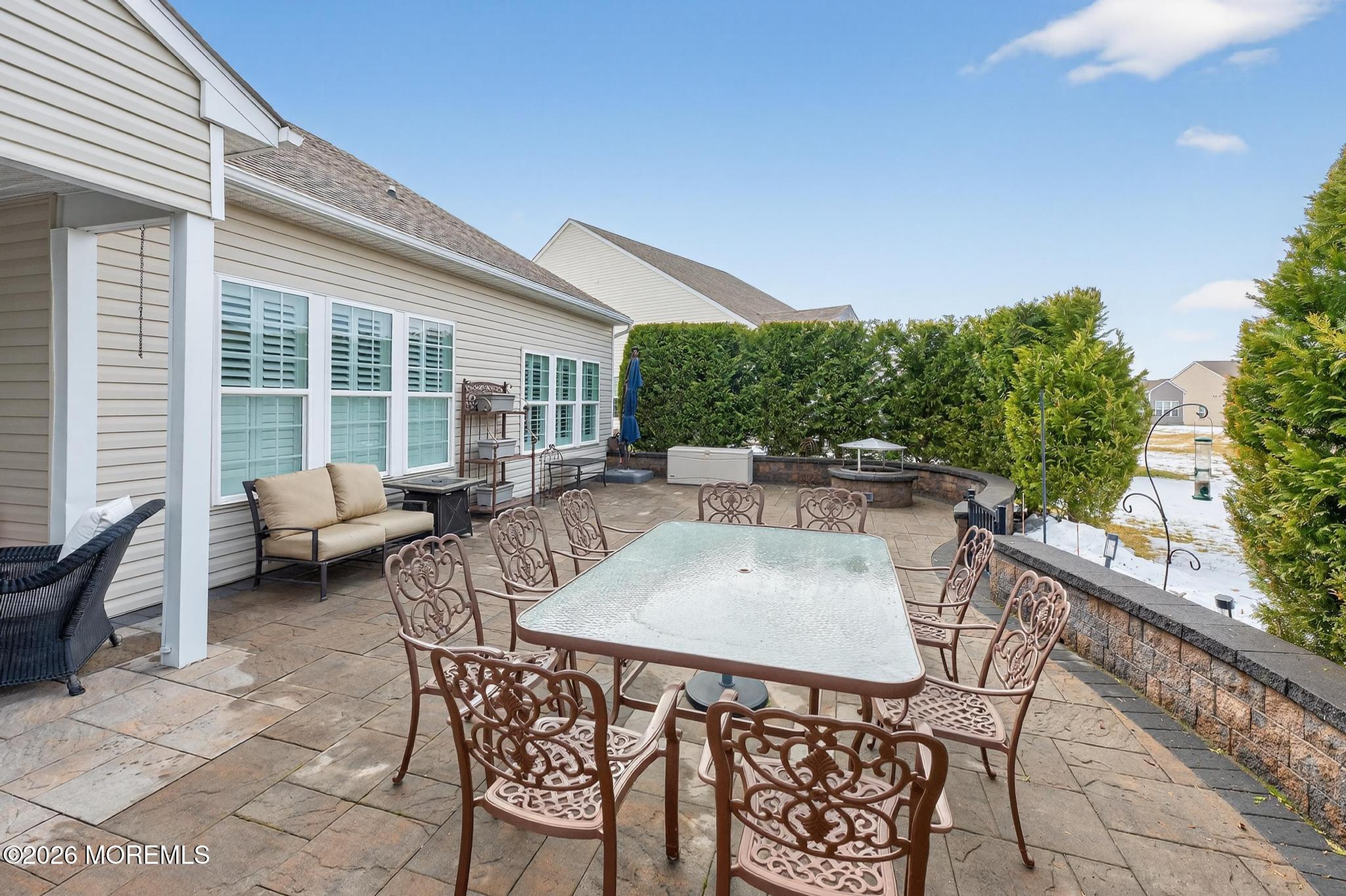 35 Addlestone Lane Manchester Township, NJ 08759 - Photo 40 of 44 a outdoor dining space with furniture and couch
