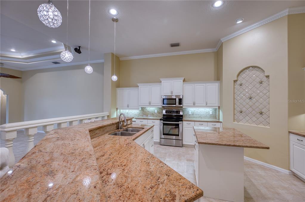 10523 Cheval Place Lakewood Ranch, FL 34202 - Photo 40 of 52 a large kitchen with lots of counter space and stainless steel appliances