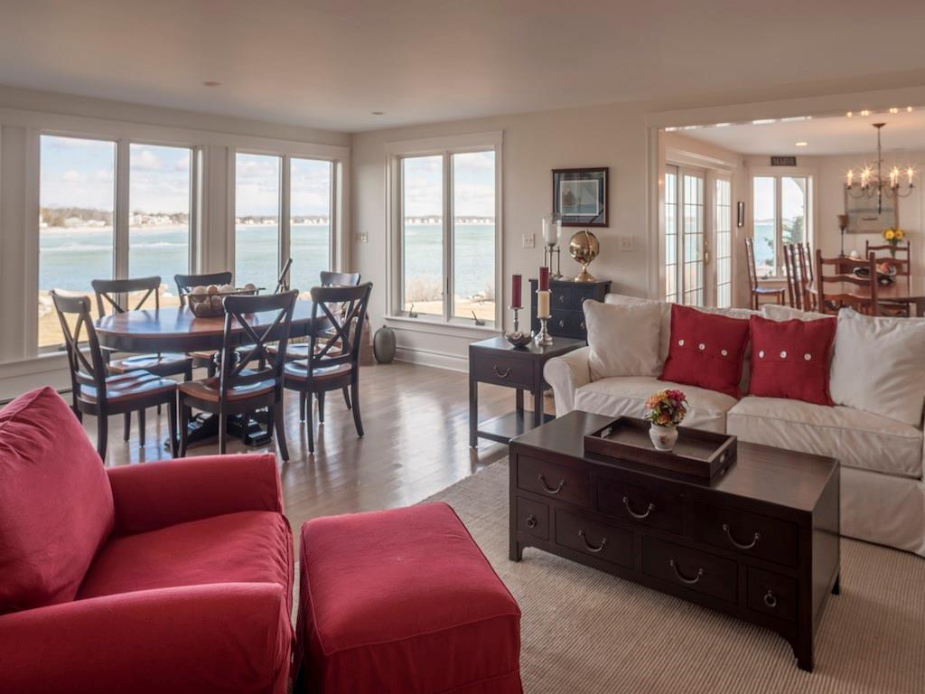 134 Marshall Point Road Kennebunkport, ME 04046 - Photo 13 of 35 The living room and adjoining...