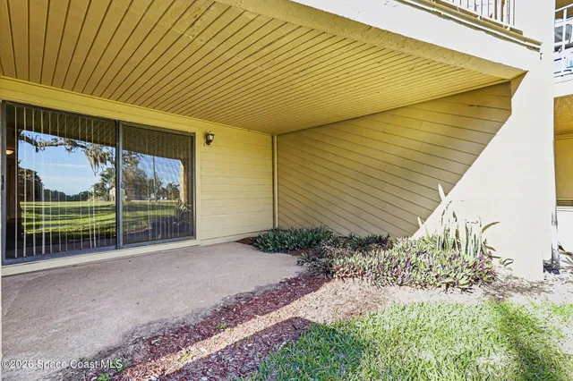 a backyard of a house