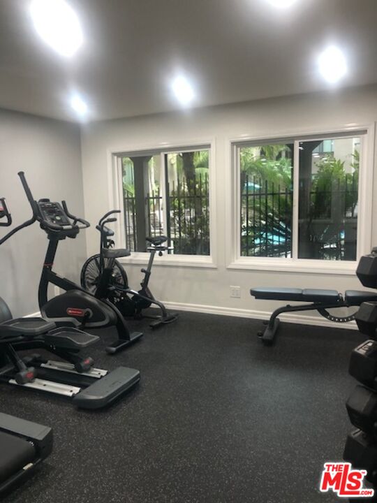 8300 Manitoba Street, Unit 209 Playa del Rey, CA 90293 - Photo 20 of 22 a view of a room with gym equipment