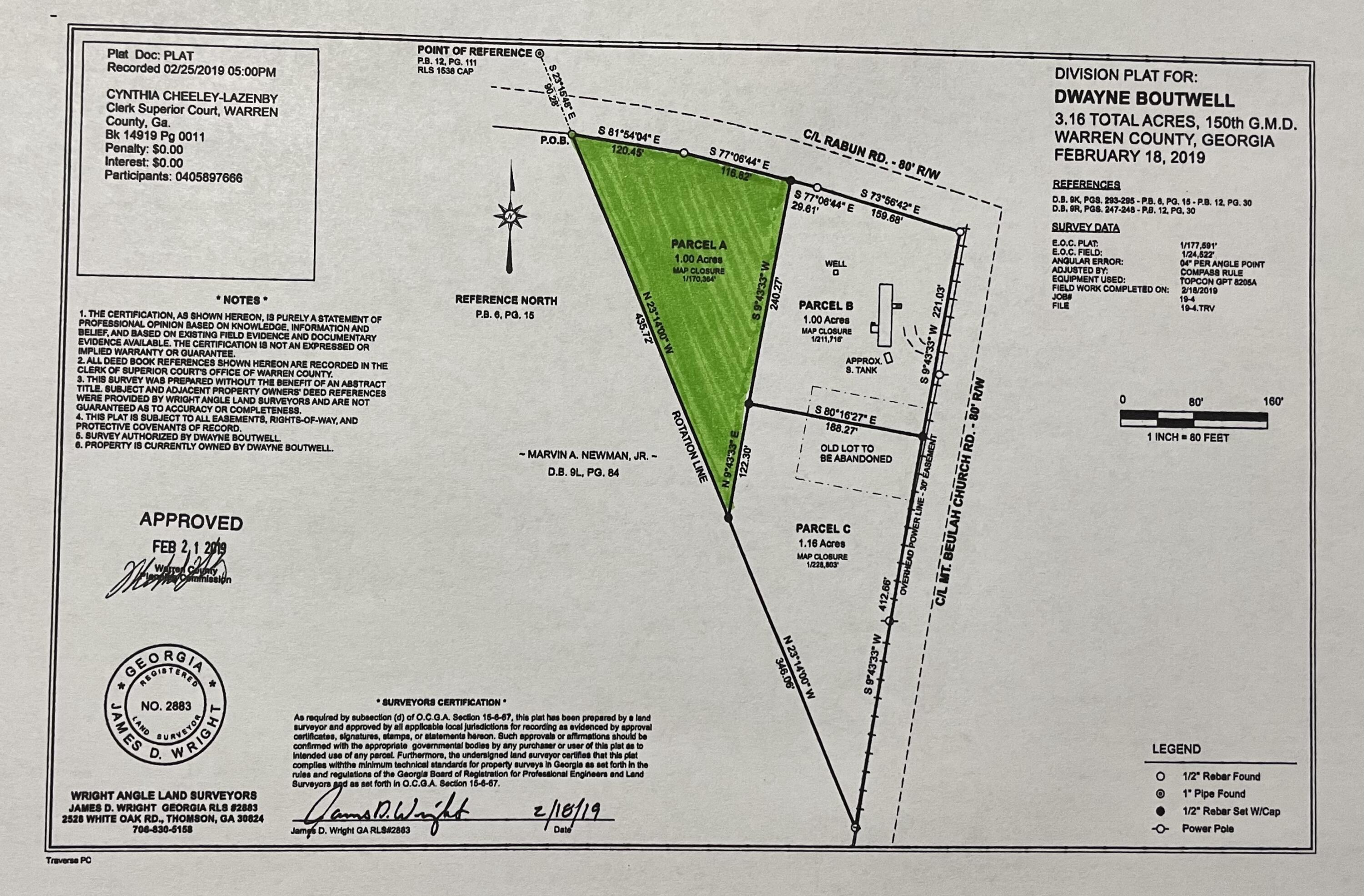 0 Rabun Road Warrenton, GA 30828 - Photo 2 of 2 Plat