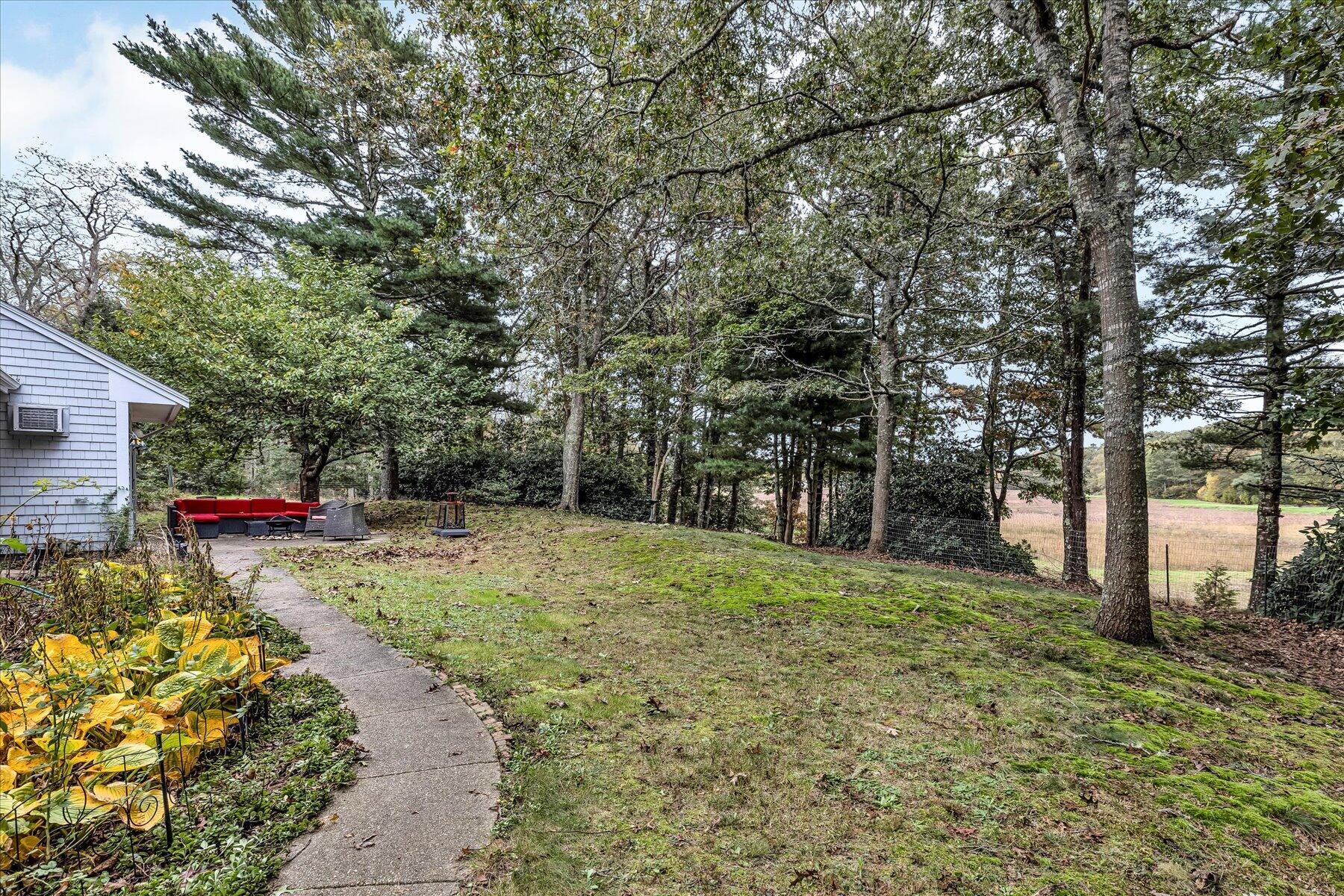 1007 River Road Marstons Mills, MA 02648 - Photo 4 of 33 a backyard of a house with lots of green space