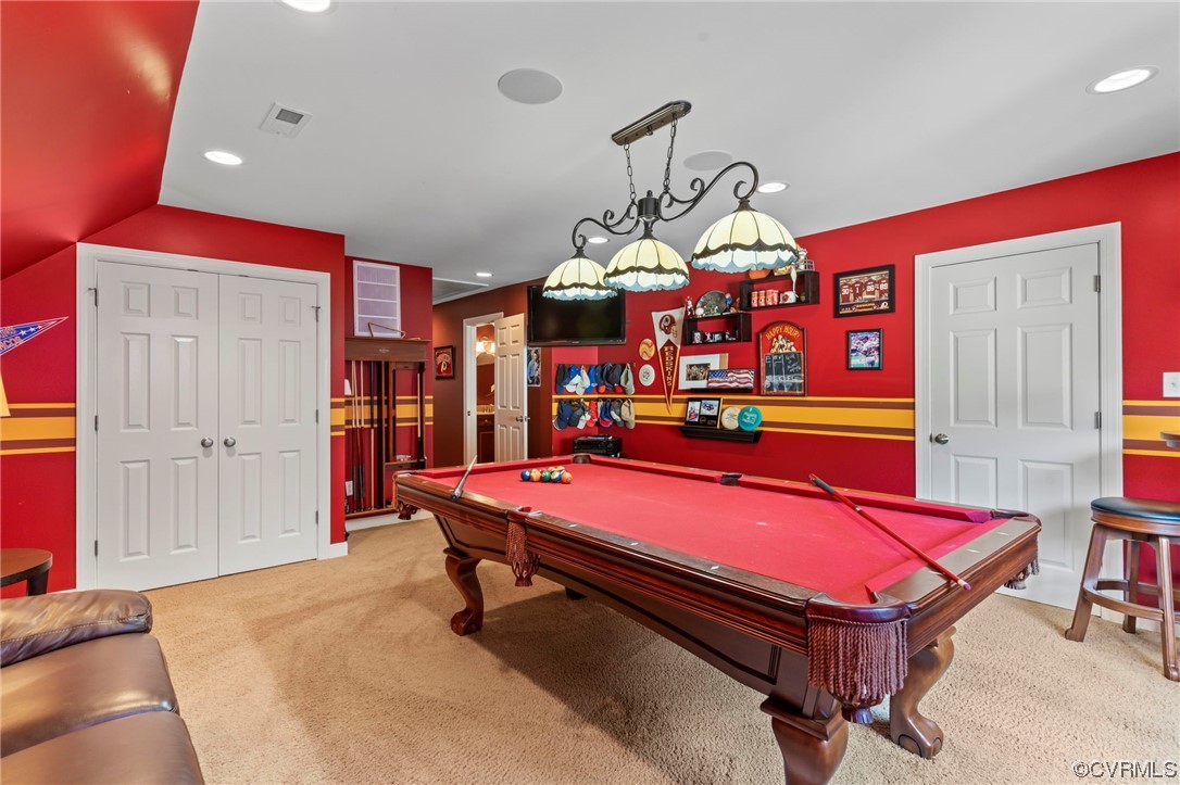 13206 Tipple Point Road Midlothian, VA 23114 - Photo 35 of 50 a room with pool table and windows