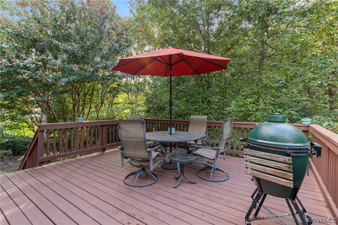 13206 Tipple Point Road Midlothian, VA 23114 - Photo 39 of 50 a view of balcony with outdoor seating and wooden floor
