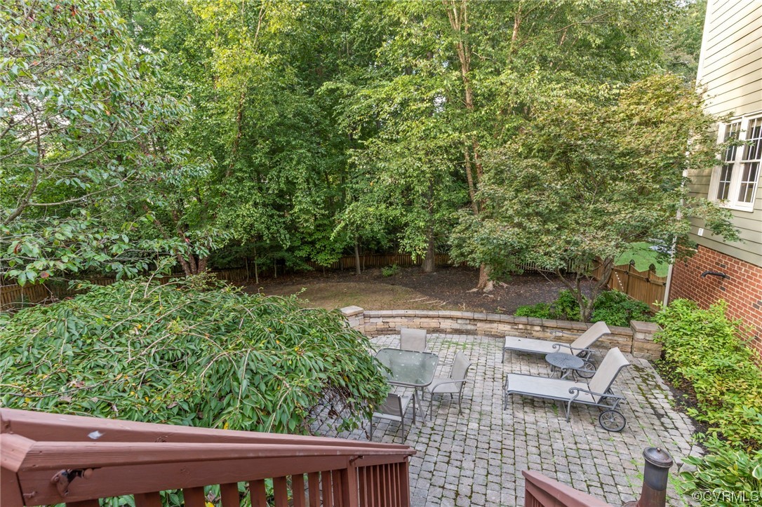 13206 Tipple Point Road Midlothian, VA 23114 - Photo 40 of 50 a view of backyard with seating space and trees