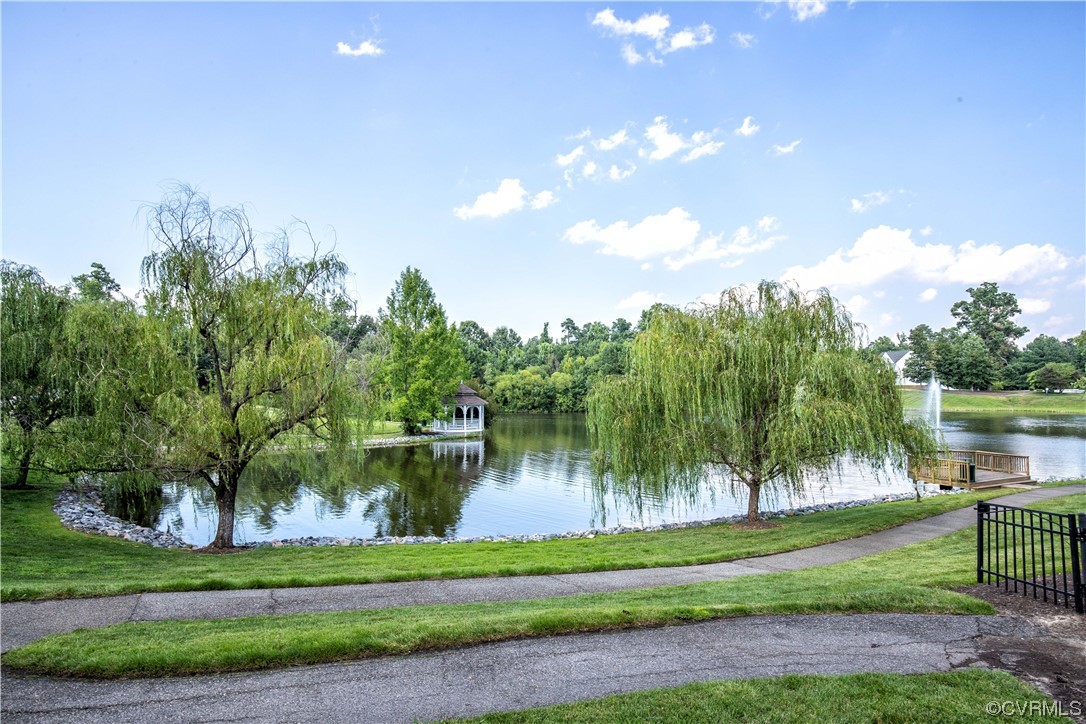 13206 Tipple Point Road Midlothian, VA 23114 - Photo 47 of 50 a lake view with a yard and palm trees