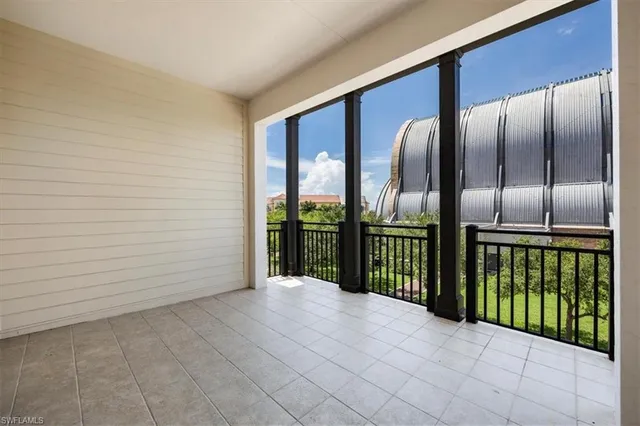 a view of a building with a street