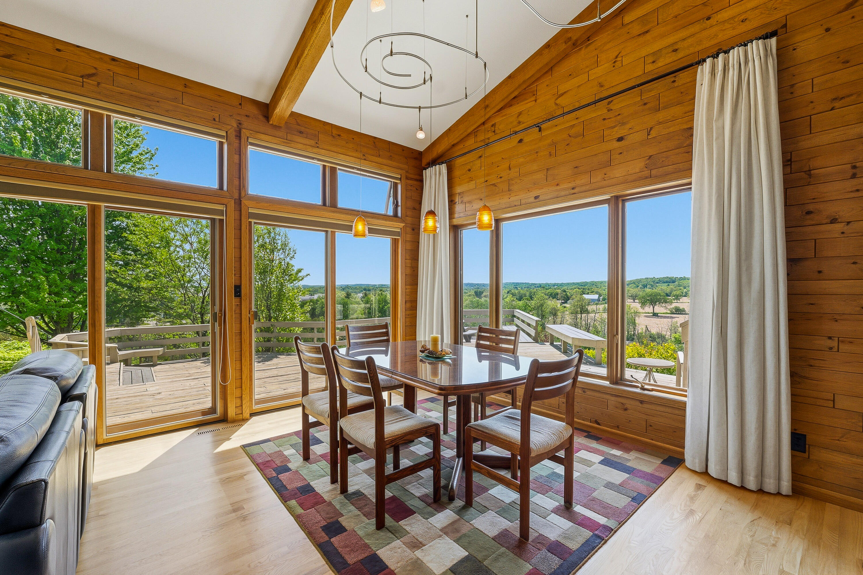 N6596 Riverview Road Plymouth, WI 53073 - Photo 12 of 67 Dining Area w Unbelievable Views