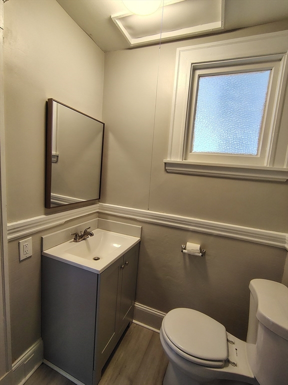1 Harbor Street, Unit 3 Salem, MA 01970 - Photo 10 of 10 a bathroom with a toilet sink and mirror