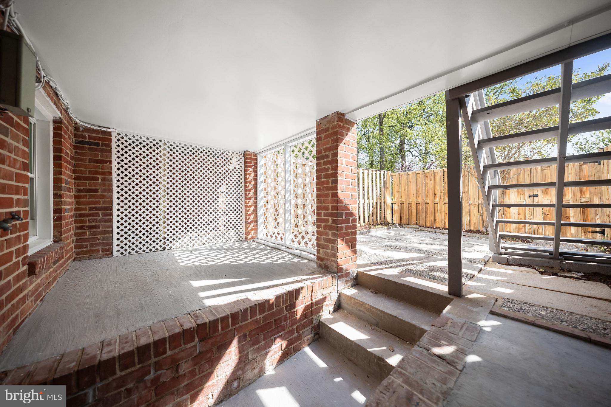 1945 39th Street Northwest Washington, DC 20007 - Photo 19 of 29 Lower level stairs to patio