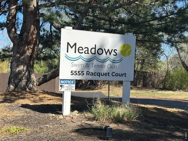 a view of a sign board