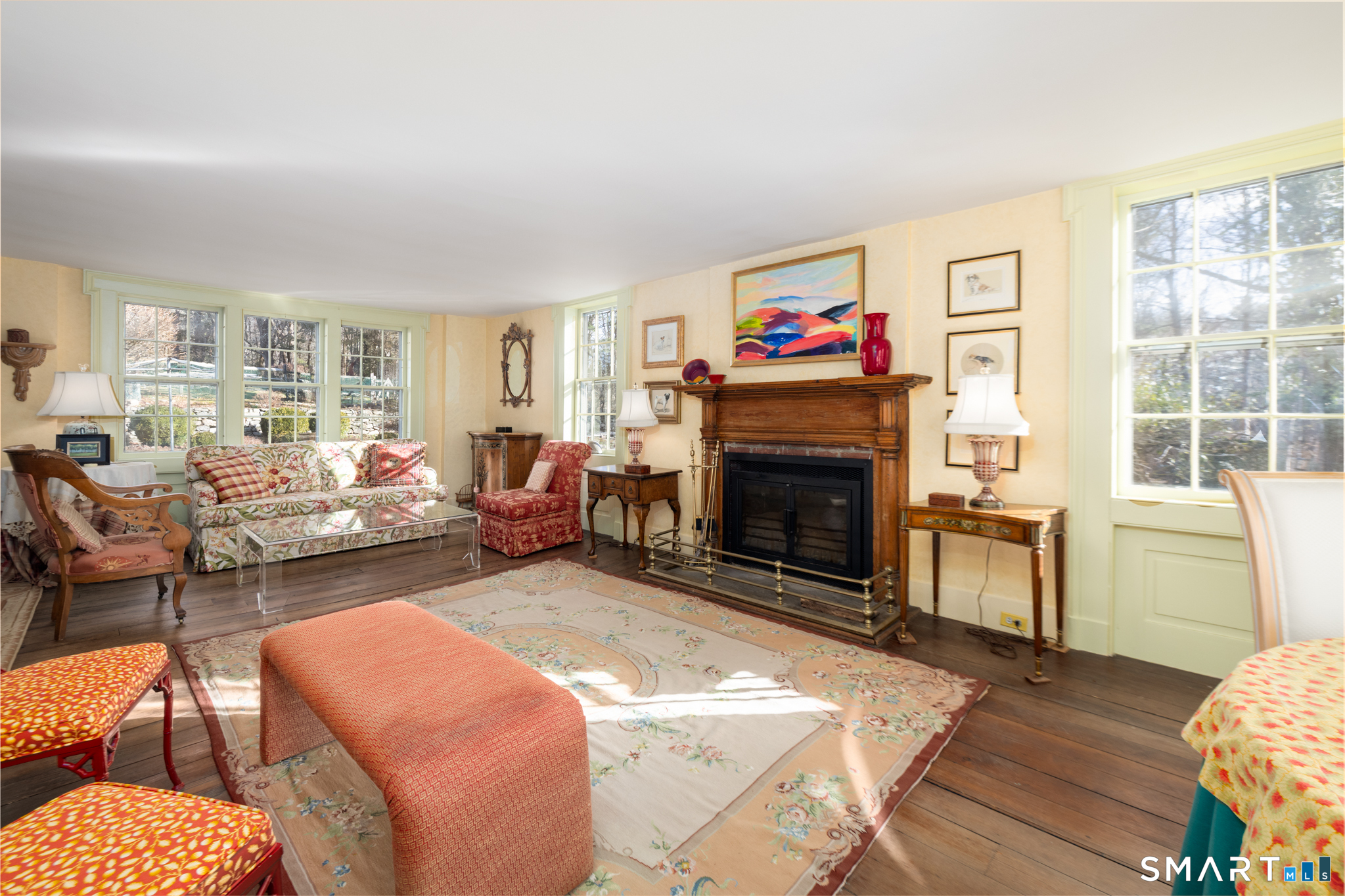 58 Good Hill Road Woodbury, CT 06798 - Photo 7 of 40 Formal Living Room With Fireplace