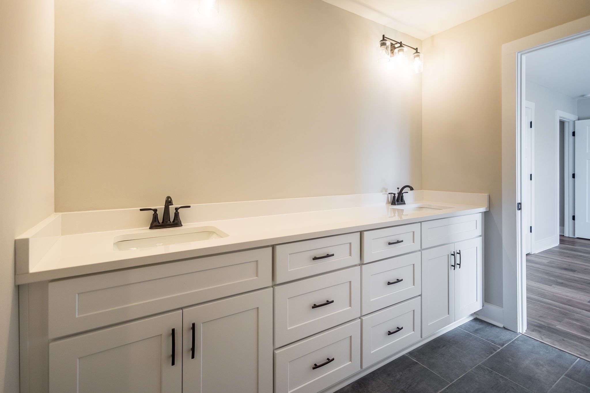 5708 Mullendore Court Murfreesboro, TN 37127 - Photo 43 of 47 a bathroom with a sink and a mirror