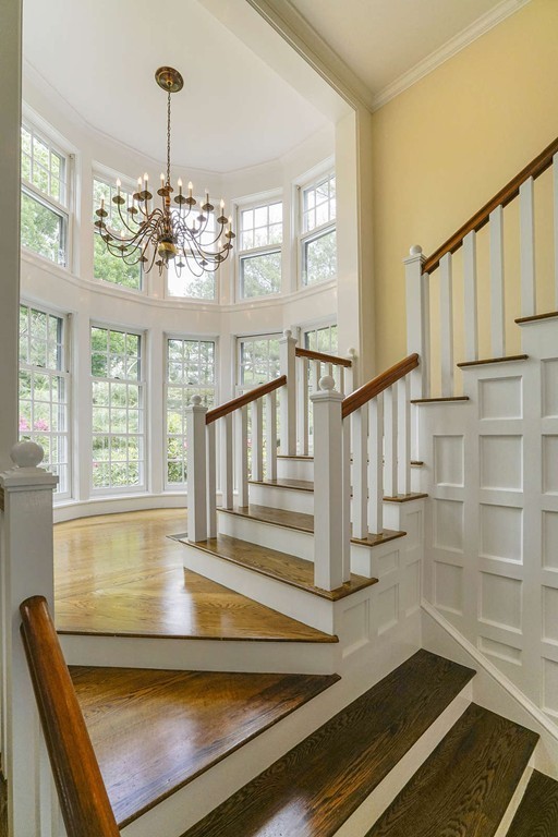 2 Hampton Road Lexington, MA 02421 - Photo 20 of 30 a view of a living room with a chandelier