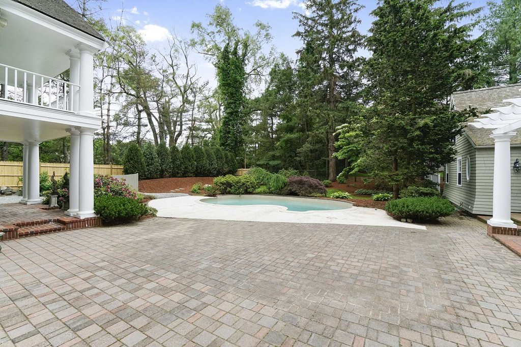 2 Hampton Road Lexington, MA 02421 - Photo 5 of 30 a view of backyard with plants and trees