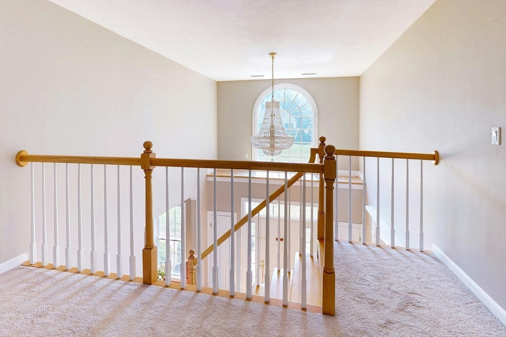 7 Riverbend Road Upton, MA 01568 - Photo 27 of 39 a view of a hallway with wooden floor and staircase