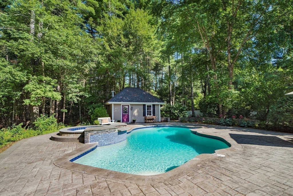 7 Riverbend Road Upton, MA 01568 - Photo 32 of 39 a view of a patio with swimming pool