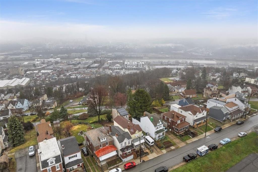 2811 Cobden Street Pittsburgh, PA 15203 - Photo 30 of 32 an aerial view of residential building with parking space