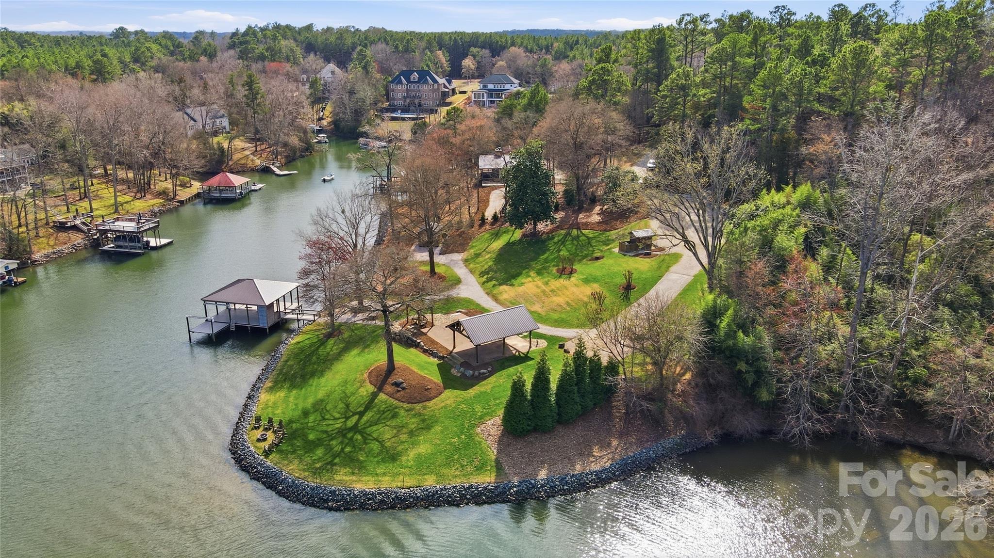 0 Sussex Road York, SC 29745 - Photo 2 of 20 an aerial view of a house with a yard and lake view