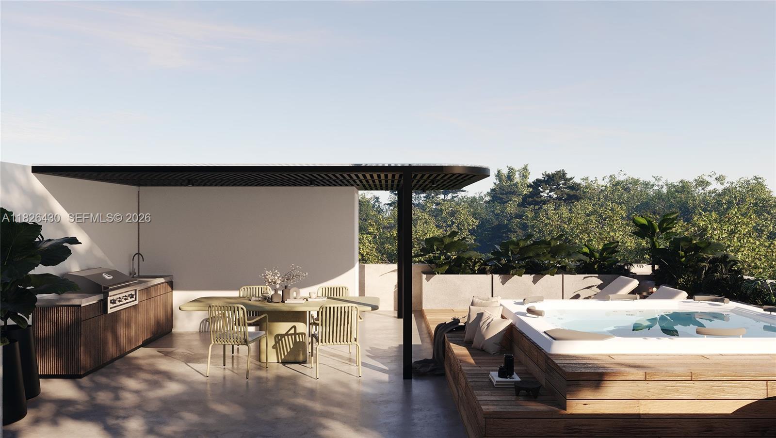 984 Southwest 10th Street, Unit 2 Miami, FL 33130 - Photo 12 of 12 a terrace of a house with outdoor seating