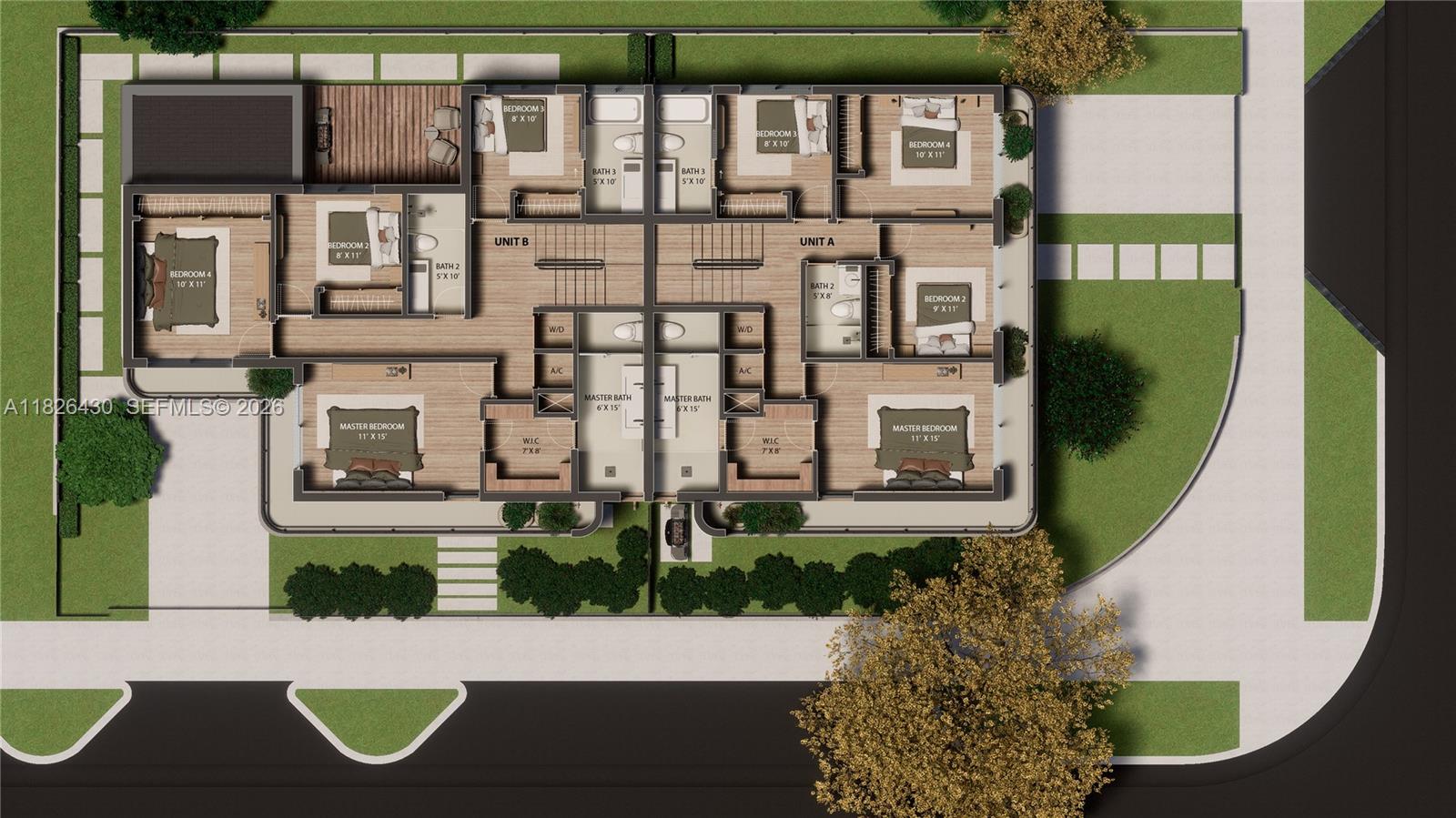 984 Southwest 10th Street, Unit 2 Miami, FL 33130 - Photo 10 of 12 an aerial view of a brick house with a street