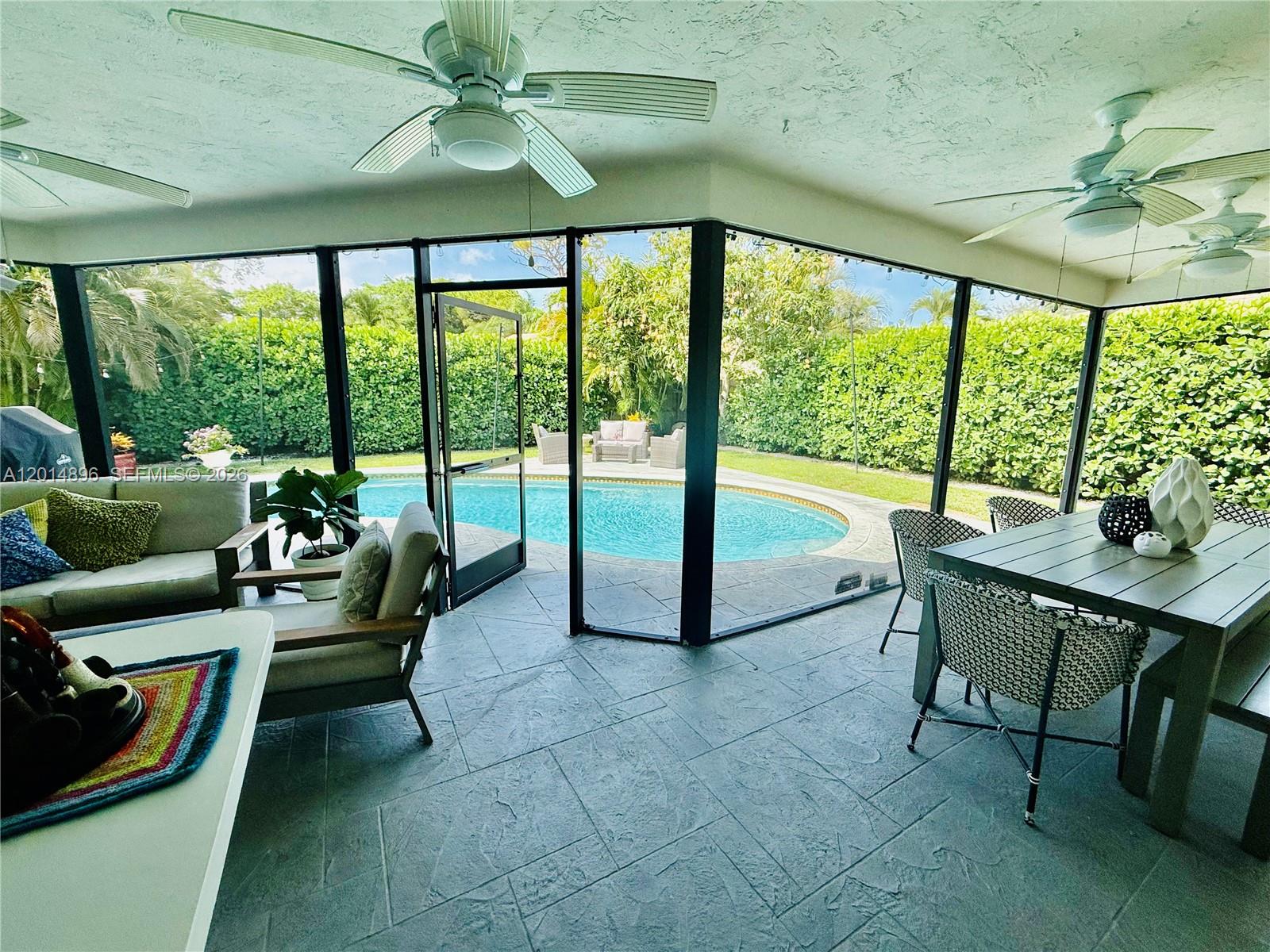 2411 Northwest 31st Street Boca Raton, FL 33431 - Photo 28 of 43 a living room with furniture and a floor to ceiling window