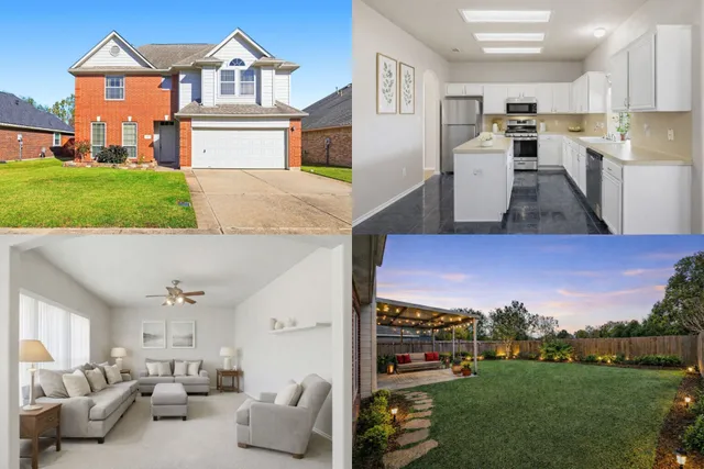 a view of kitchen with cabinets and outdoor view